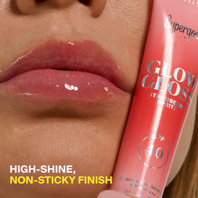 Supergoop! product on retail shelf showing flavor variety and visibility