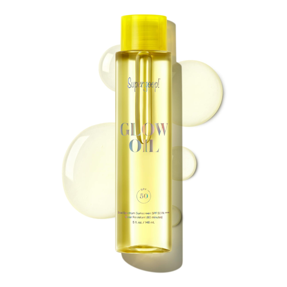 Supergoop! front bottle showing label and SPF 50 for quick identification and confidence