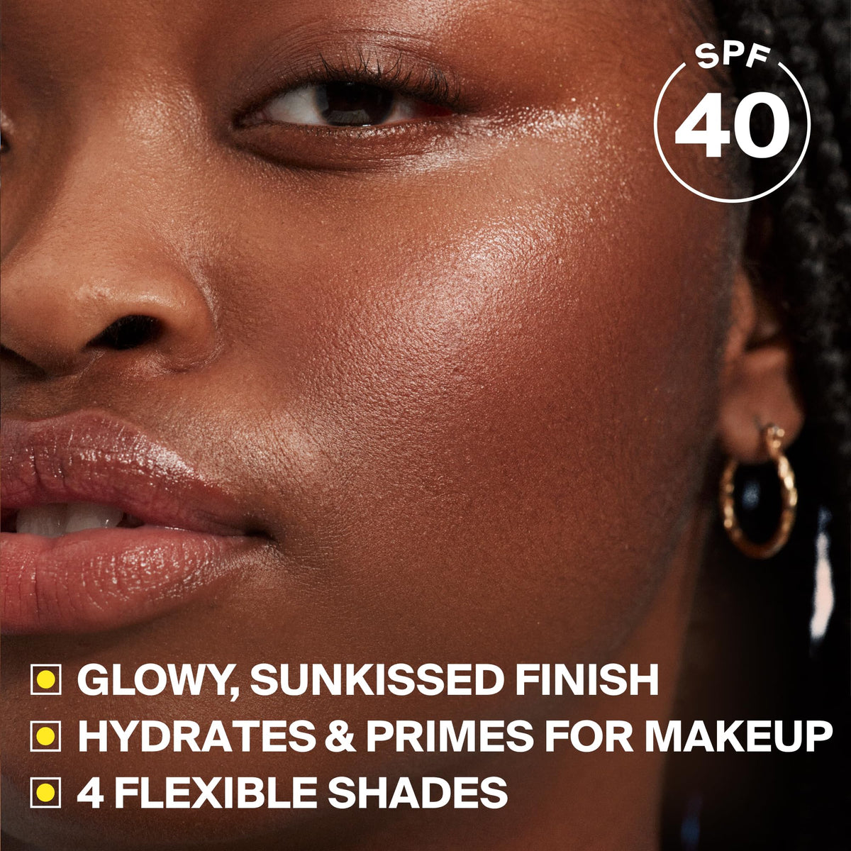Supergoop! swatch of Golden Hour on arm showing tint and instant tone-evening