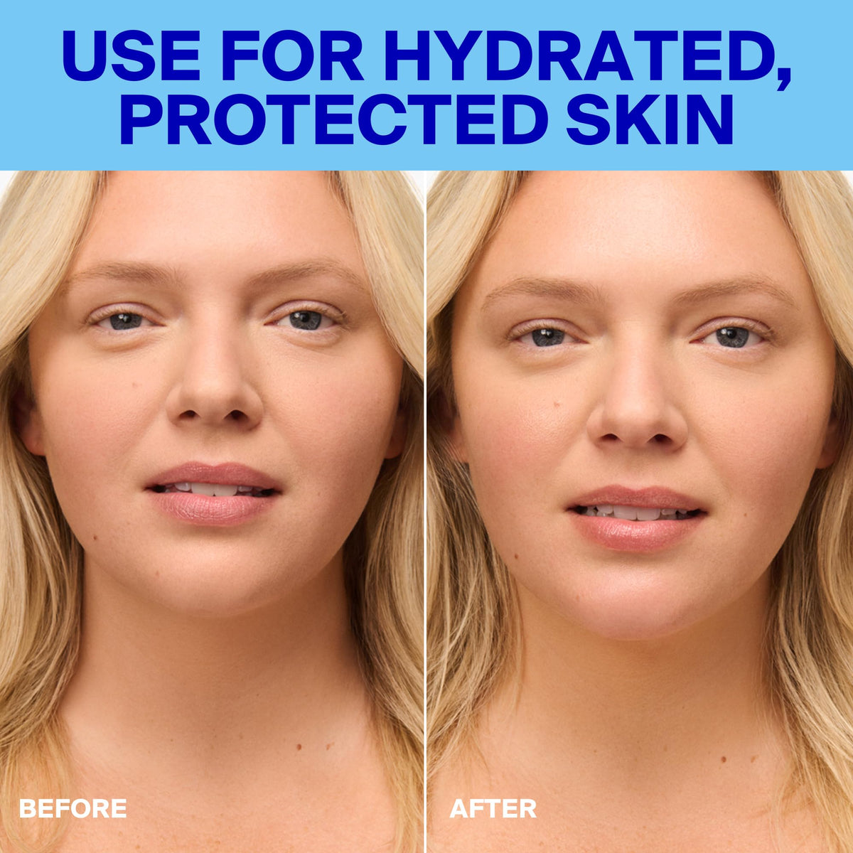 Supergoop! applied on hand for an invisible, natural finish benefit