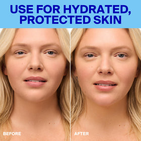 Supergoop! applied on hand for an invisible, natural finish benefit