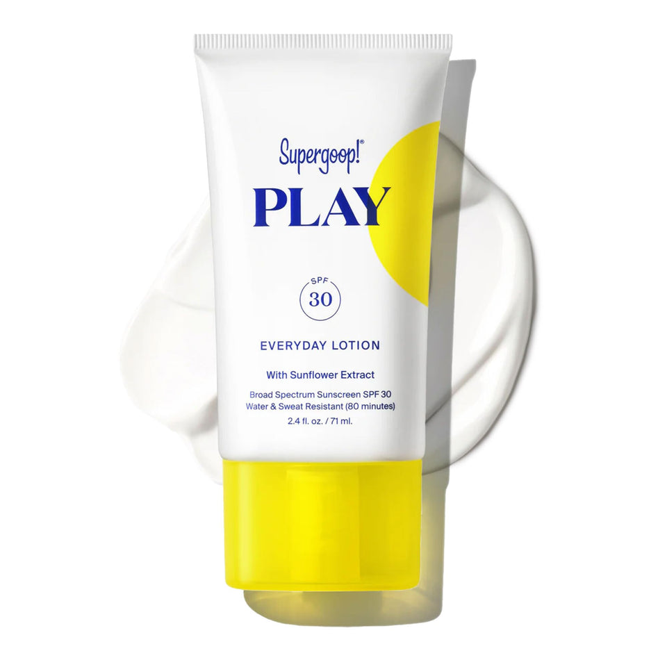 Supergoop! front packaging showing the 2.4 oz tube and SPF 30 protection benefit