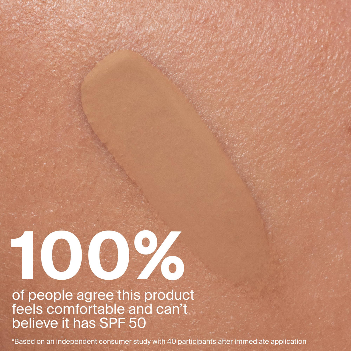 Supergoop! Protec(tint) being blended with fingers for even application benefit