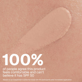 Supergoop! blending with sponge showing buildable coverage benefit