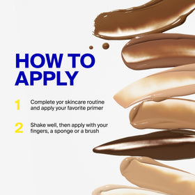 Supergoop! Protec(tint) setting on skin after 30 seconds illustrating quick set and lasting wear benefit