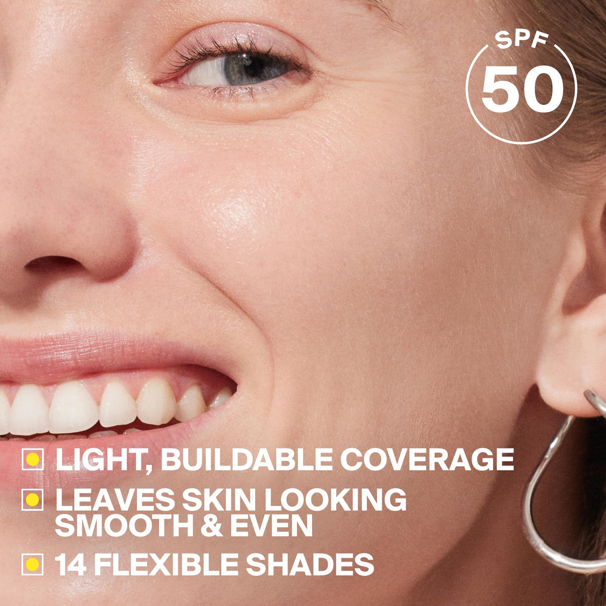 Supergoop! texture close-up displaying smooth blendable tint and finish