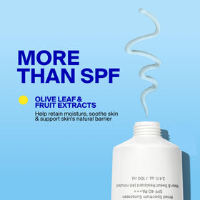 Supergoop! applying invisible sunscreen to forearm for even coverage