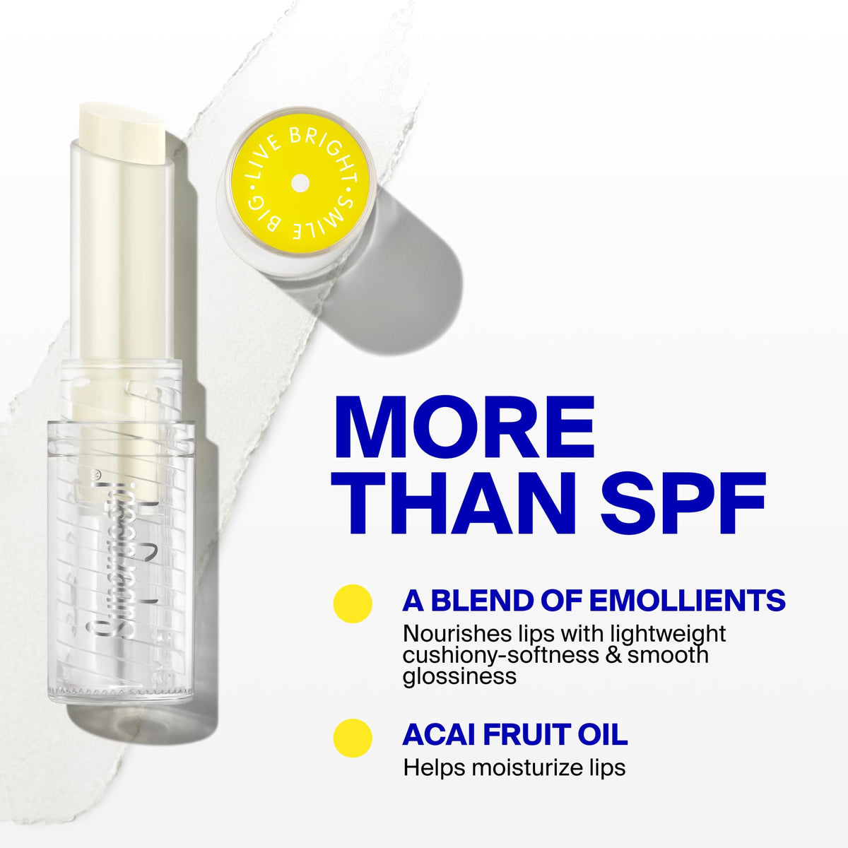 Supergoop! next to a coin for size comparison and convenient pocket portability benefit