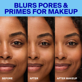 Supergoop! under foundation demo illustrating primer and makeup grip
