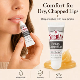 superlan used on breastfeeding nipple area showing gentle, safe skin care