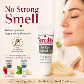 superlan closeup texture revealing rich, creamy lanolin for long lasting moisture