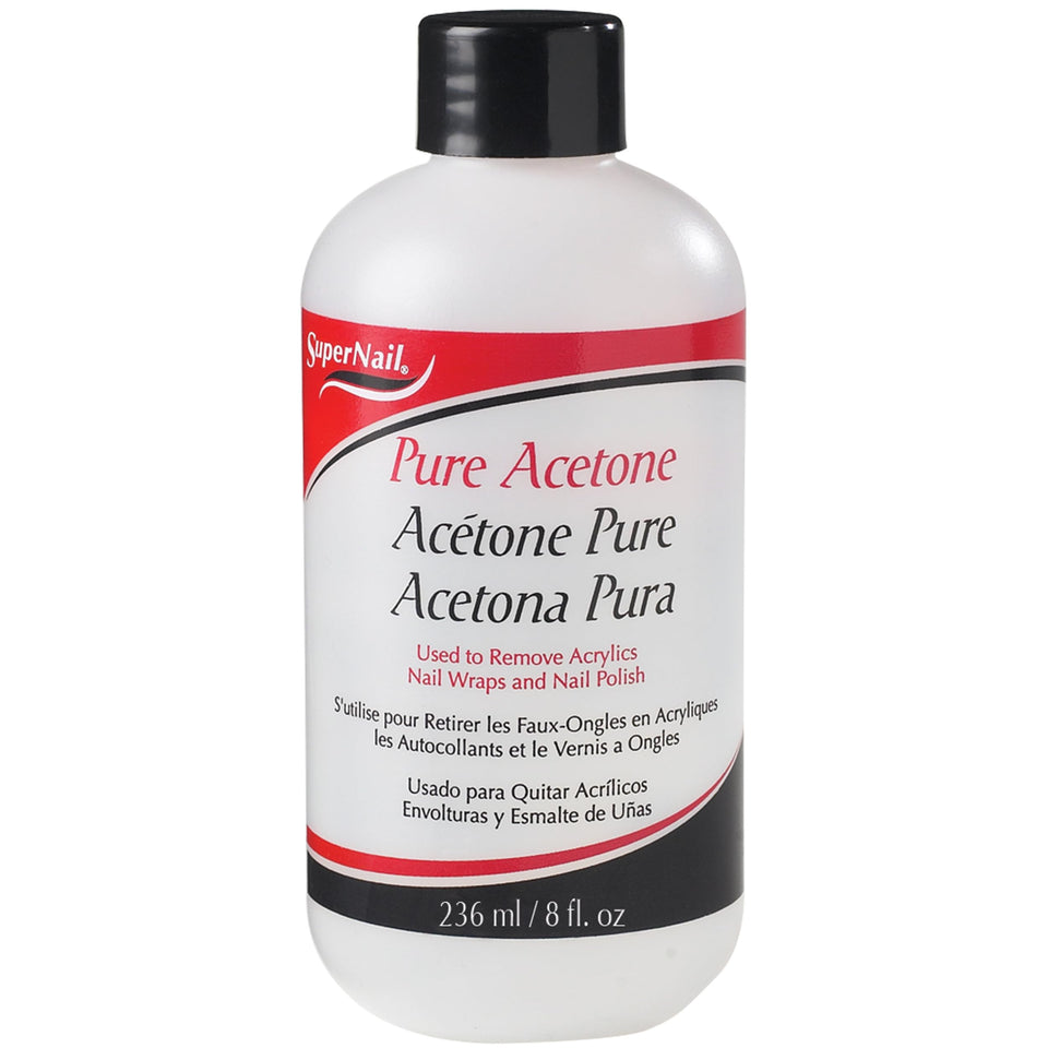 SuperNail bottle front label showing product name and professional benefit