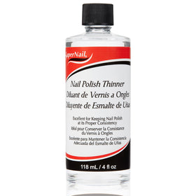 SuperNail front bottle showing label and 4 fl oz size benefit of long-lasting supply