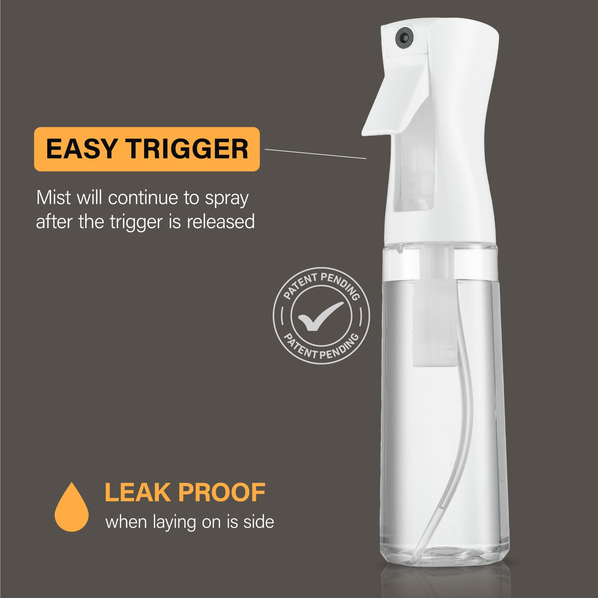 SUPER+ close-up of ultra-fine nozzle highlighting precise mist control benefit