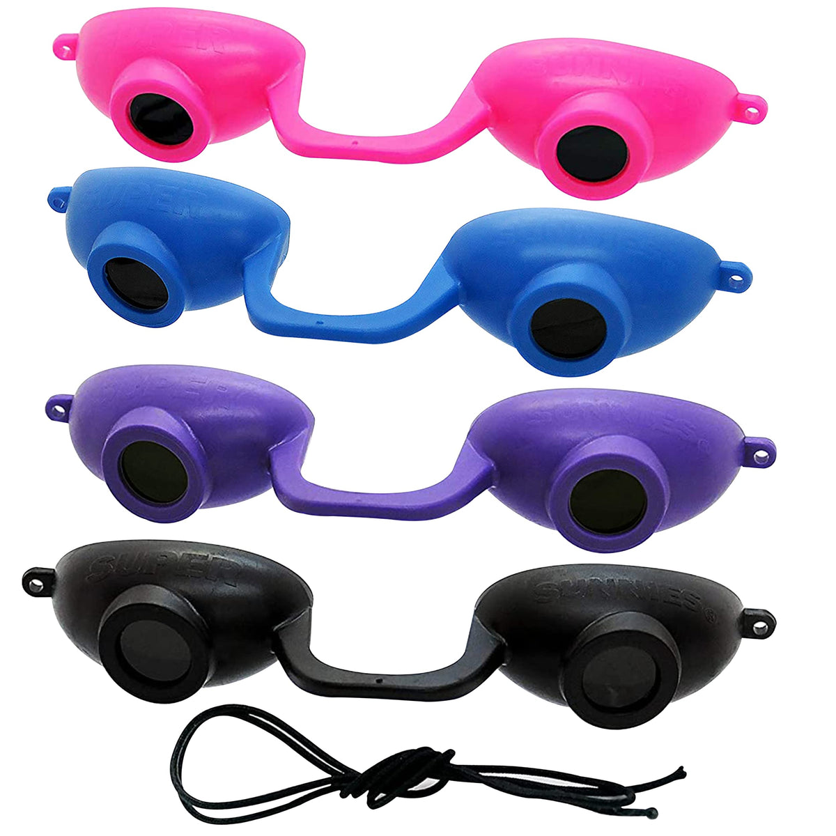 Super Sunnies EVO FLEX front view showing compact design and coverage