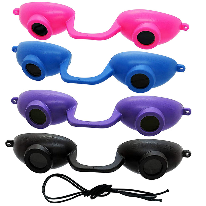 Super Sunnies EVO FLEX front view showing compact design and coverage