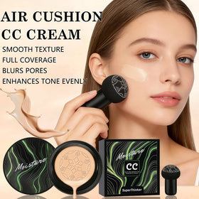 SuperThinker open compact with cushion exposed and sponge showing easy application benefit