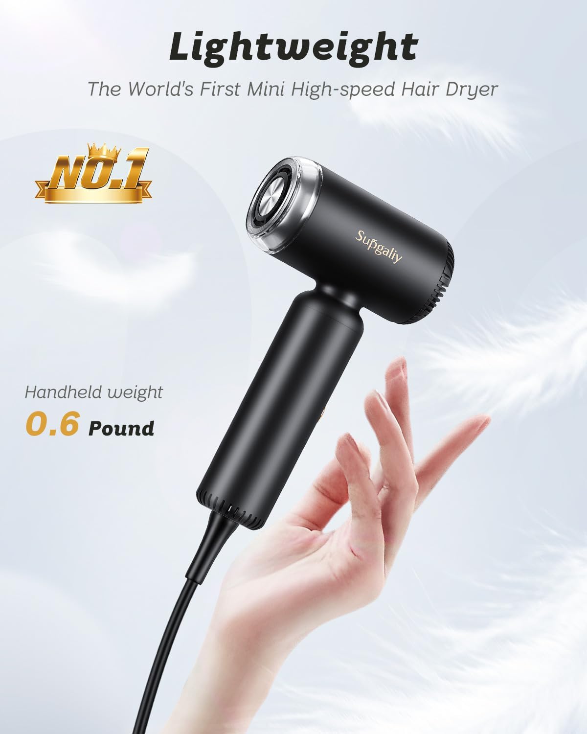 SUPGALIY concentrator nozzle close-up demonstrating precise styling control and sleek fit