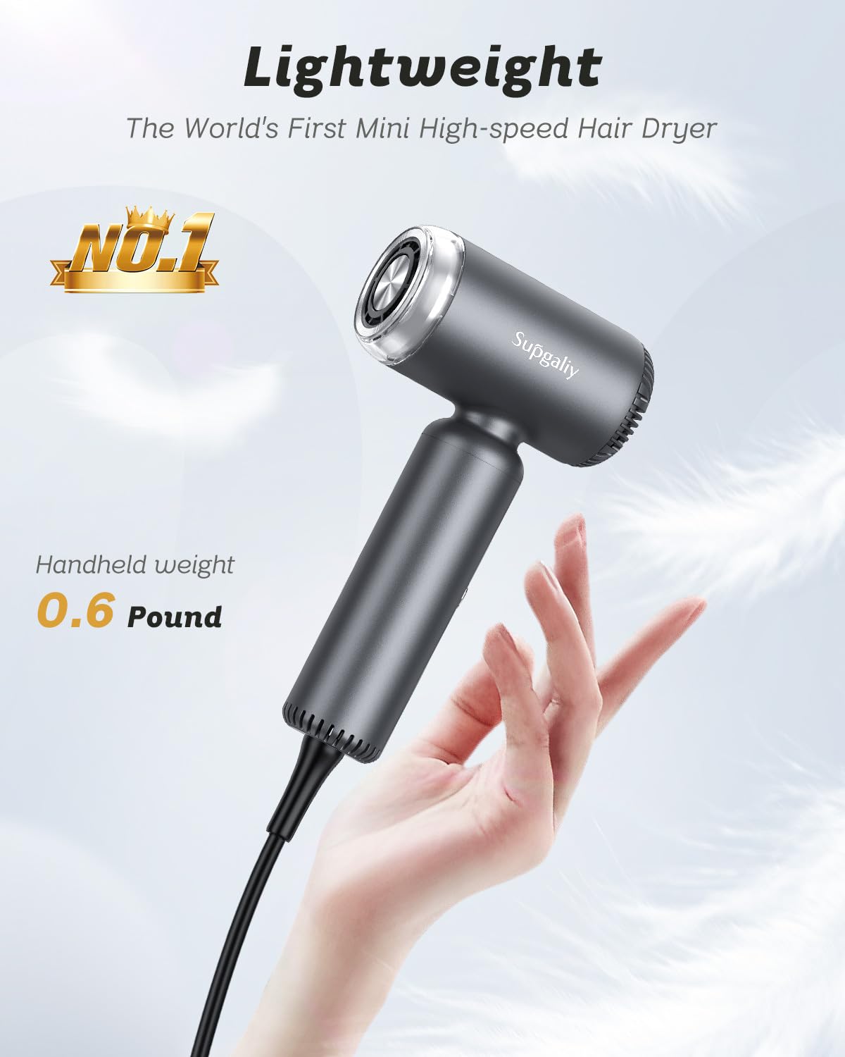 SUPGALIY magnetic diffuser attached highlighting curl definition and frizz control