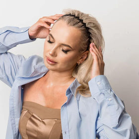 Supgoodom lifestyle flatlay with headbands and accessories, versatile styling inspiration