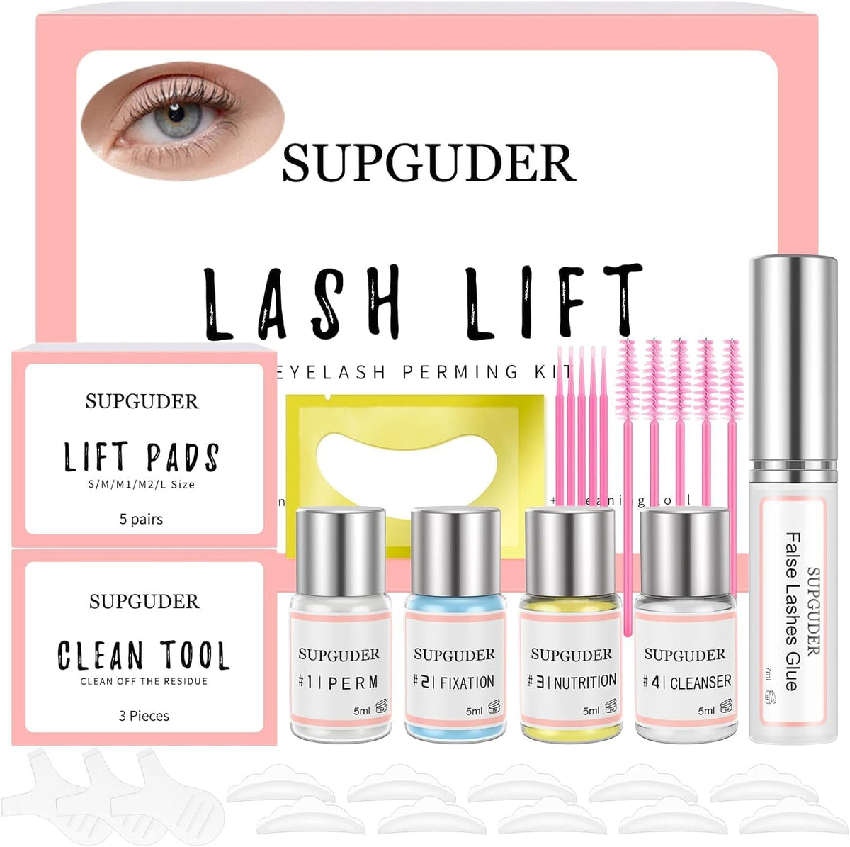 SUPGUDER tools and accessories flatlay highlighting complete kit convenience