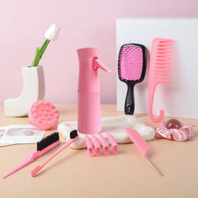 SUPHOUSE detangling brush close-up demonstrating smooth glide and reduced tugging