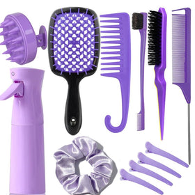 SUPHOUSE front view of full purple 12-piece kit showing organized contents and portability