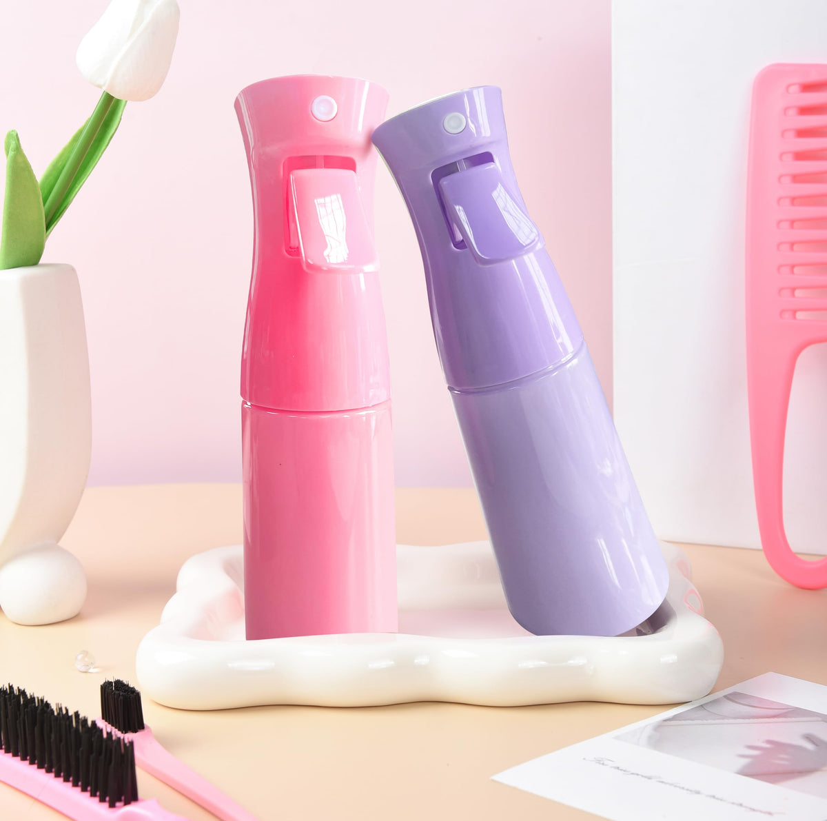 SUPHOUSE silicone scalp massager detail highlighting soft bristles for gentle exfoliation