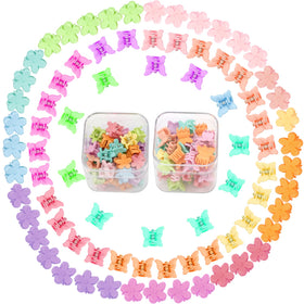 SuPoo mixed colored clips flatlay showing styling variety and outfit coordination