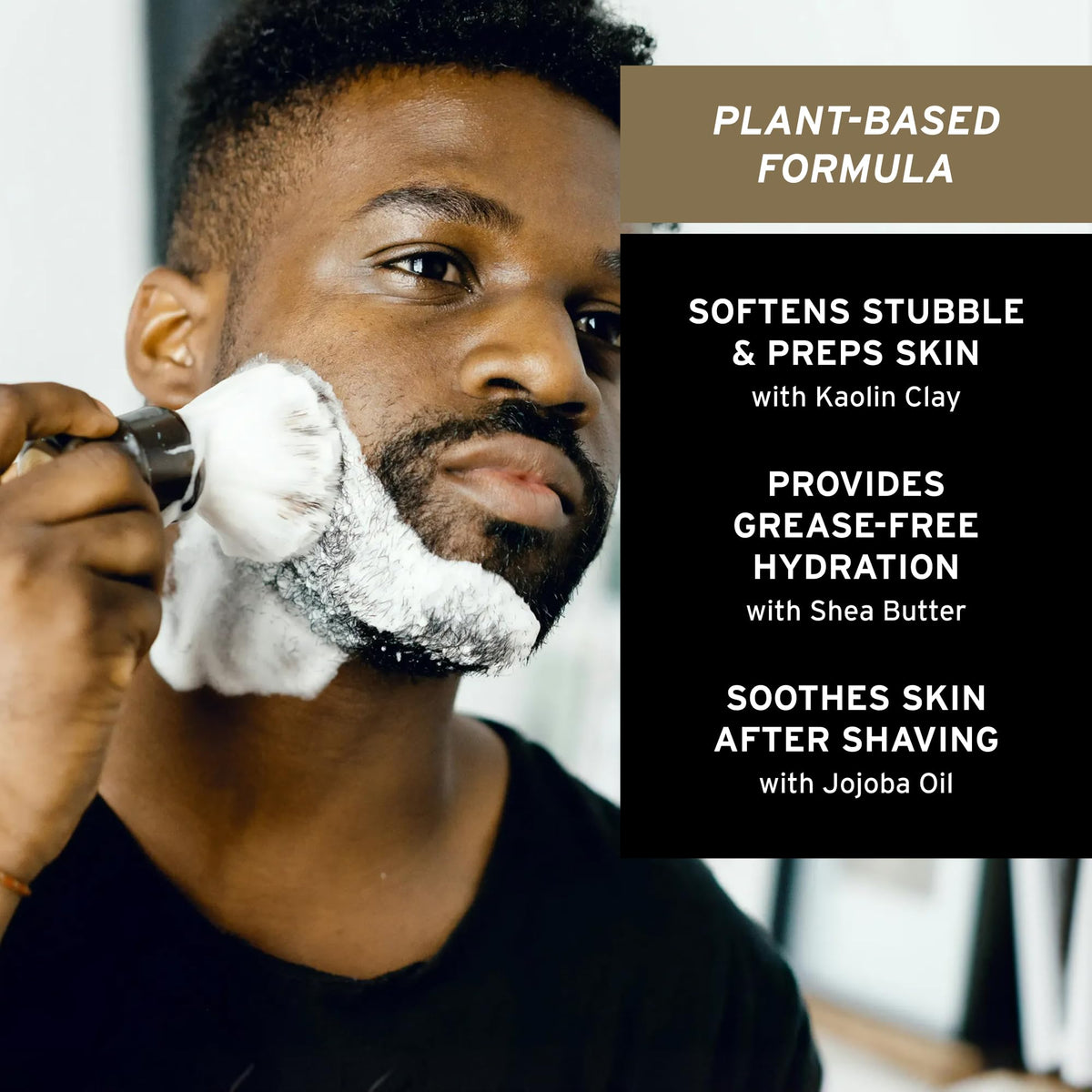 SUPPLY close-up of ingredients label highlighting skin-first formula