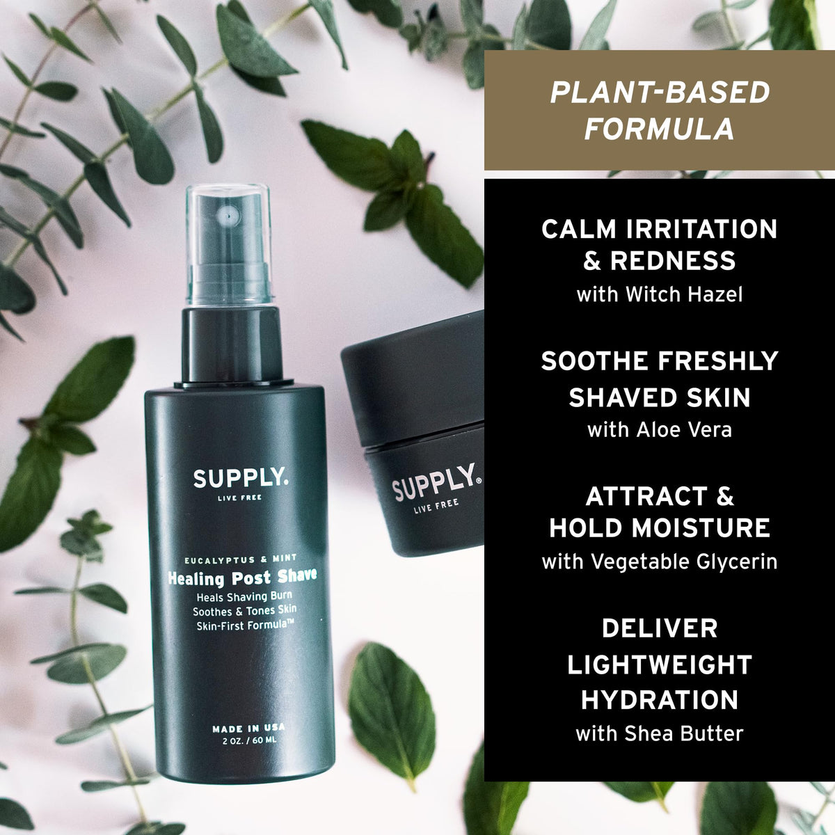 SUPPLY spray nozzle dispensing fine mist, provides even soothing coverage