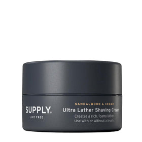SUPPLY front jar shot showing label and 3.4 oz size, highlights travel convenience