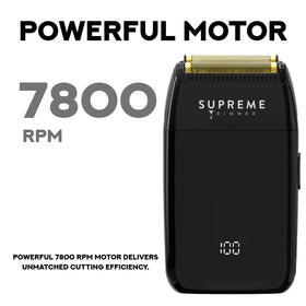 Supreme Trimmer Crunch Lite held in hand to show lightweight under 5 oz for effortless handling