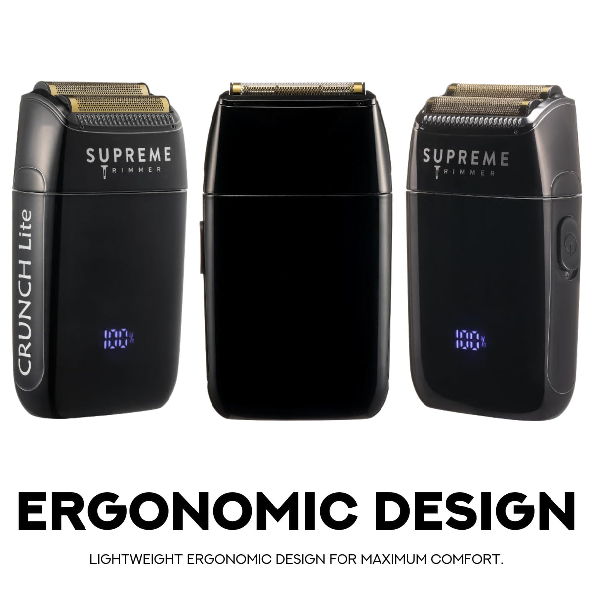 Supreme Trimmer Crunch Lite packed in travel pouch demonstrating portability for trips