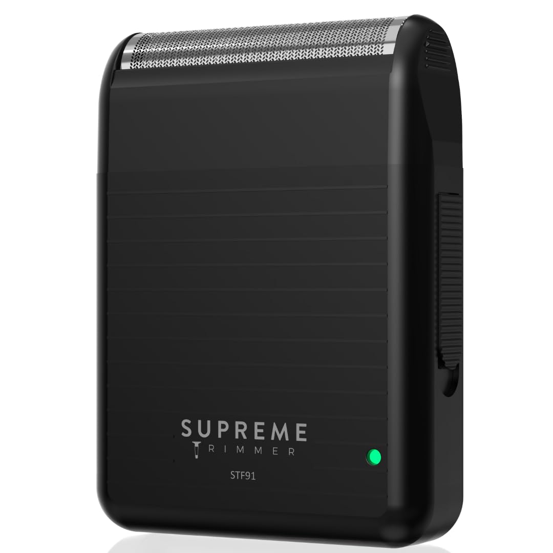 Supreme Trimmer front view showing sleek design and portability benefit