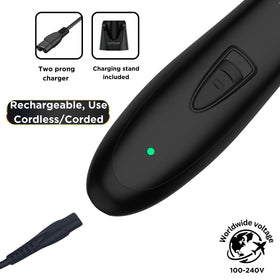 Supreme Trimmer held in hand to show size and lightweight benefit for travel convenience