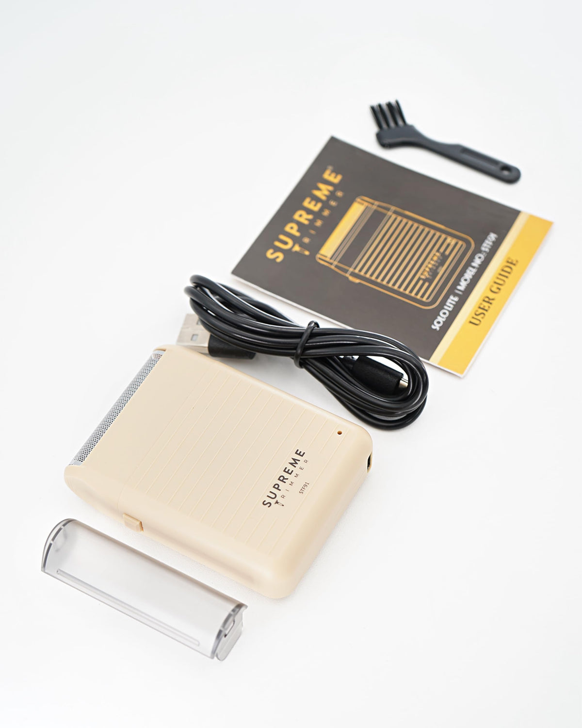 Supreme Trimmer packed with travel pouch for convenient grooming on trips