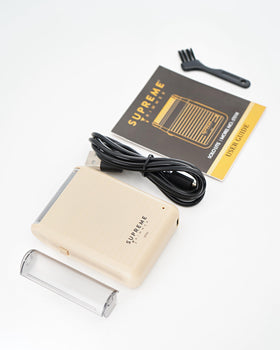 Supreme Trimmer packed with travel pouch for convenient grooming on trips
