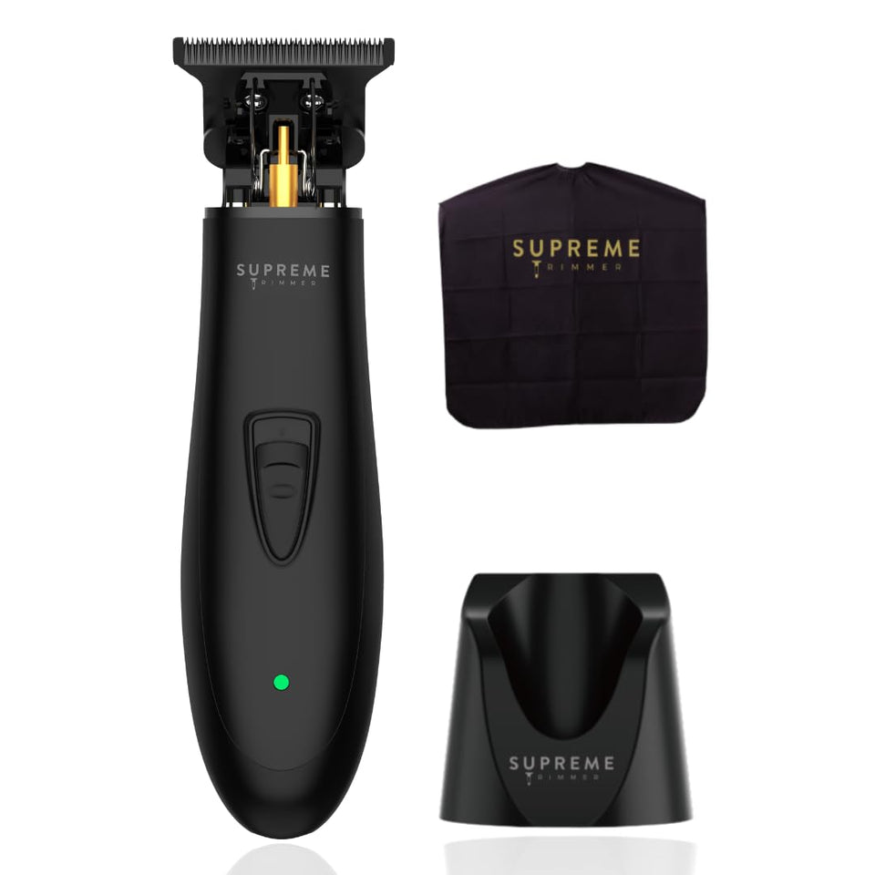 Supreme Trimmer front view showing compact body and ergonomic grip benefit comfortable control