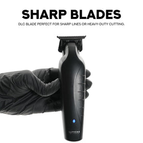 Supreme Trimmer Vader DLC T-blade close-up highlighting sharp, durable cutting edge