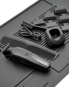 Supreme Trimmer in barber station lifestyle shot demonstrating professional performance