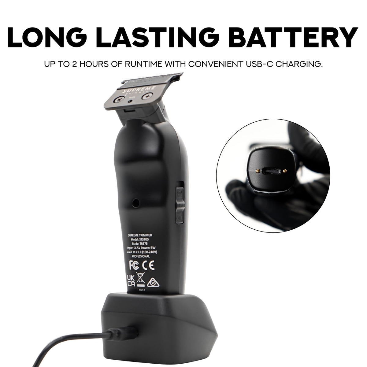 Supreme Trimmer side profile showing ergonomic shape for reduced hand fatigue