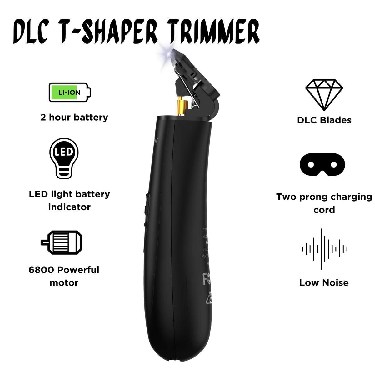 Supreme Trimmer DLC blade closeup showing zero-gap edge for precise, snag-free detailing