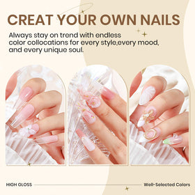 SUPWEE 3D flower nail demo showing finished sculpted decoration durability