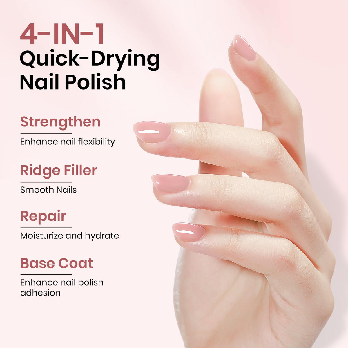 SUPWEE before and after comparison showing visible nail repair