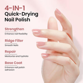 SUPWEE before and after comparison showing visible nail repair