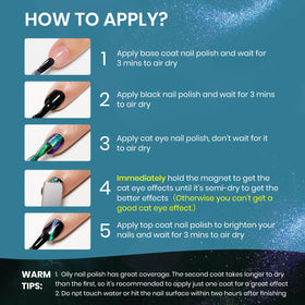 SUPWEE cat-eye effect on a fingernail displaying high-contrast shimmer appeal