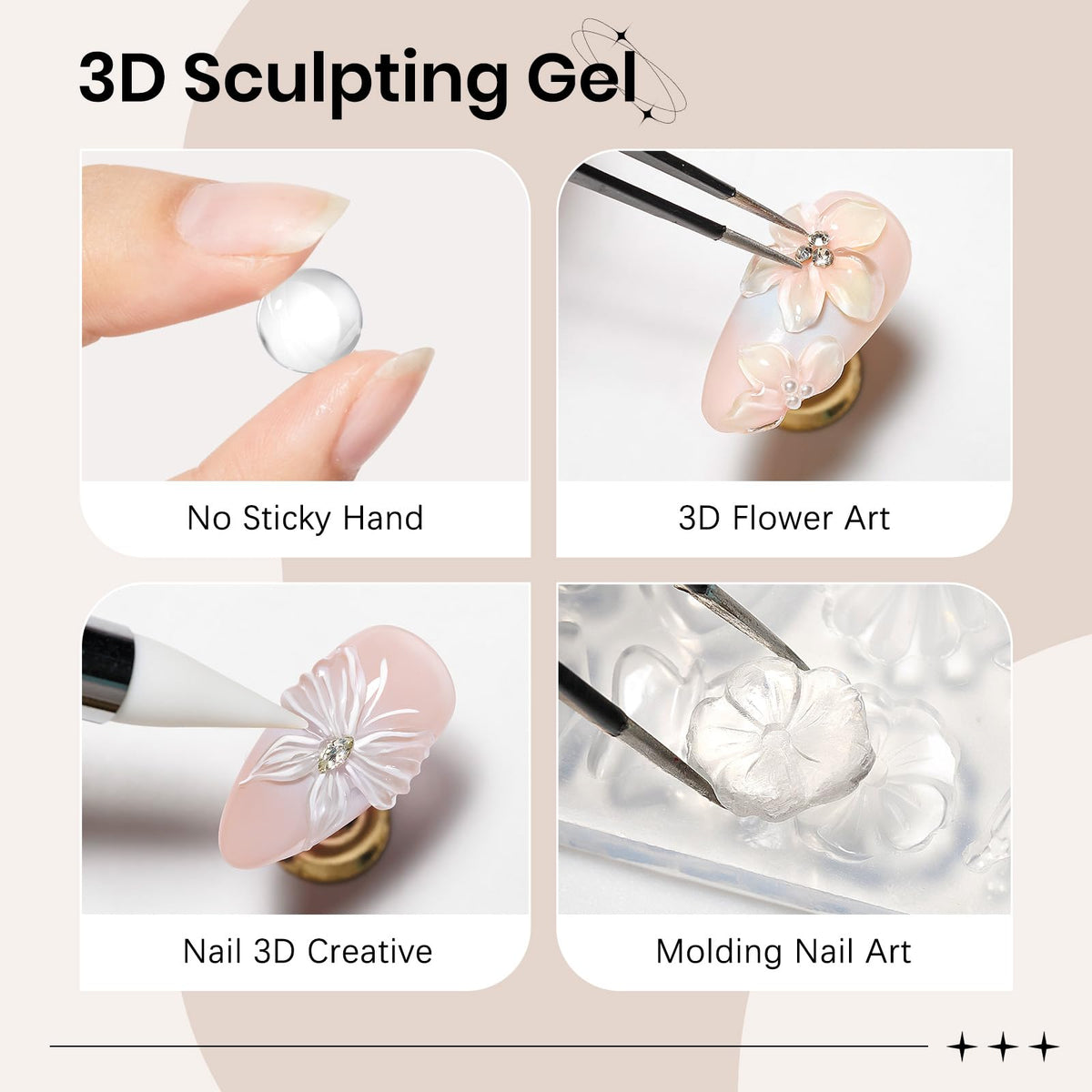 SUPWEE clear gel texture close-up showing moldable firmness