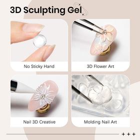 SUPWEE clear gel texture close-up showing moldable firmness