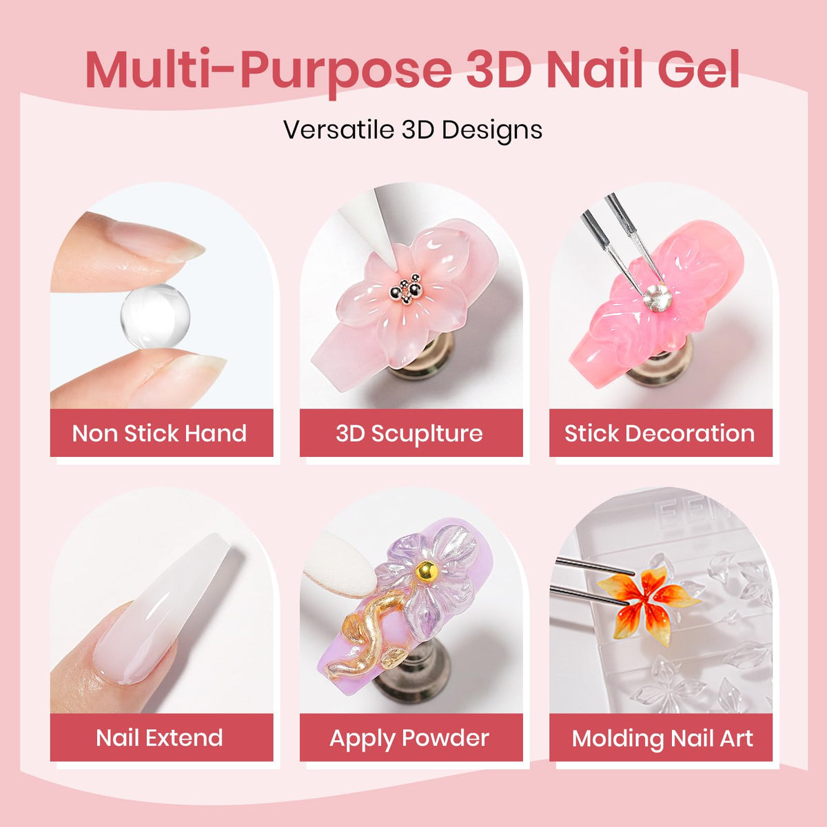 SUPWEE display of dual forms file and gels for complete kit use